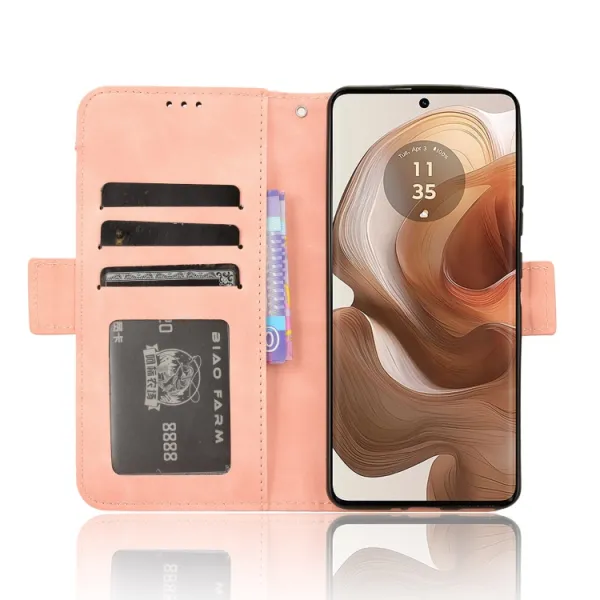 SLOT Peňaženkový obal pre Motorola Edge 50 Ultra ružový