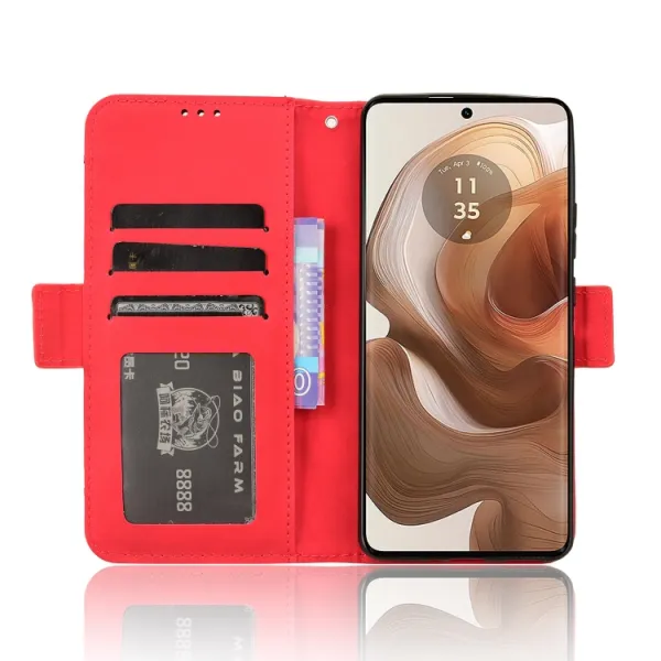 SLOT Peňaženkový obal pre Motorola Edge 50 Ultra červený