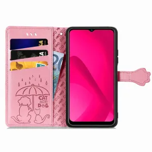 ART ANIMALS Peňaženkový obal pre T Phone 2 ružový