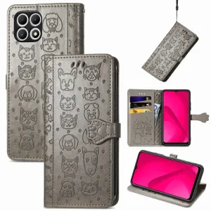 ART ANIMALS Peňaženkový obal pre T Phone 2 šedý