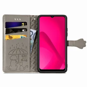 ART ANIMALS Peňaženkový obal pre T Phone 2 šedý