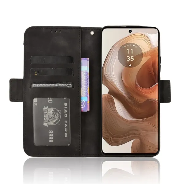 SLOT Peňaženkový obal pre Motorola Edge 50 Ultra čierny