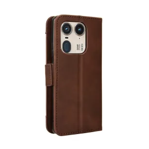 SLOT Peňaženkový obal pre Motorola Edge 50 Ultra hnedý