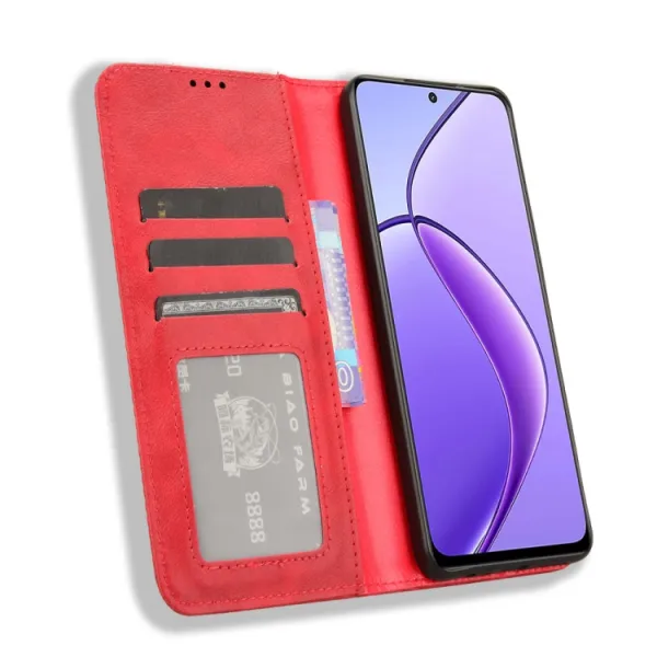 BUSINESS Peňaženkové puzdro pre Realme 12 5G / Realme 12x 5G červené