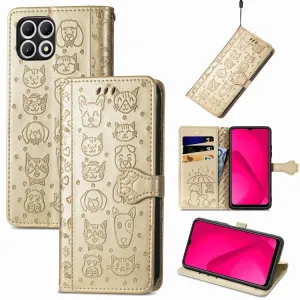 ART ANIMALS Peňaženkový obal pre T Phone 2 zlatý