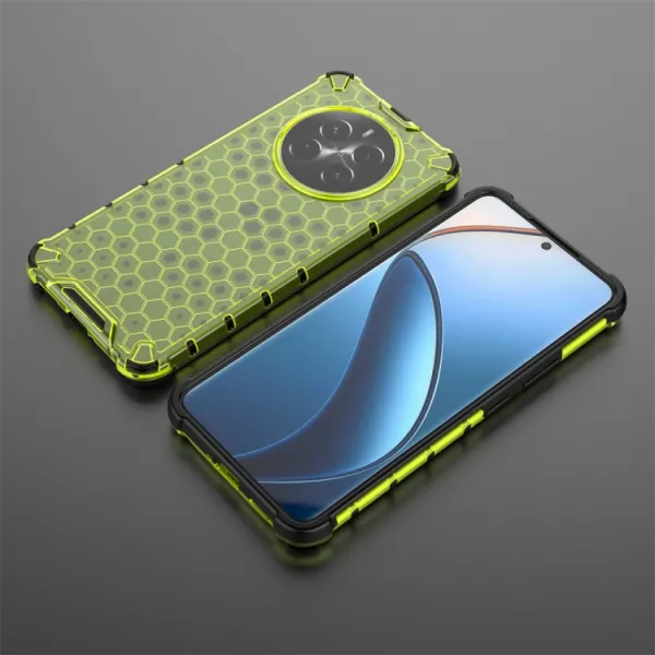 HONEYCOMB Ochranný kryt Realme 12+ 5G zelený