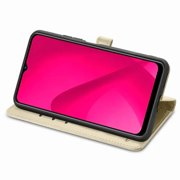 ART ANIMALS Peňaženkový obal pre T Phone 2 zlatý