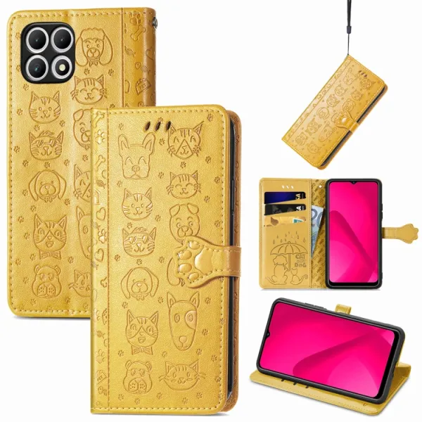ART ANIMALS Peňaženkový obal pre T Phone 2 žltý