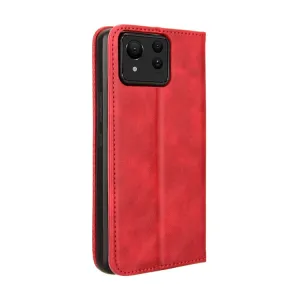 BUSINESS Peňaženkové puzdro pre Asus Zenfone 11 Ultra červené