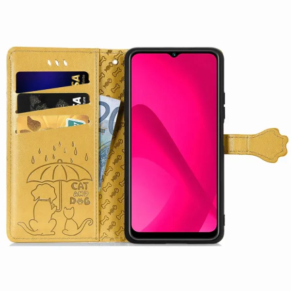 ART ANIMALS Peňaženkový obal pre T Phone 2 žltý