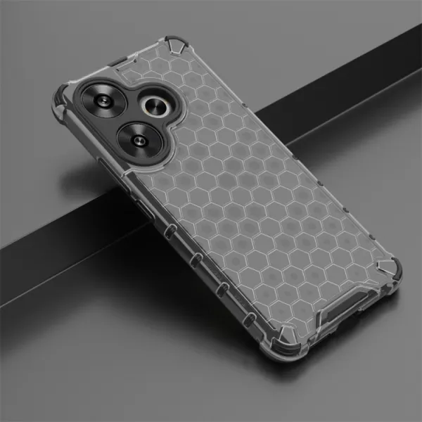 HONEYCOMB Ochranný kryt Xiaomi Poco F6 čierny