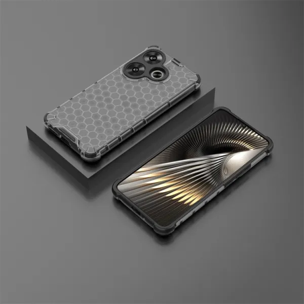 HONEYCOMB Ochranný kryt Xiaomi Poco F6 čierny
