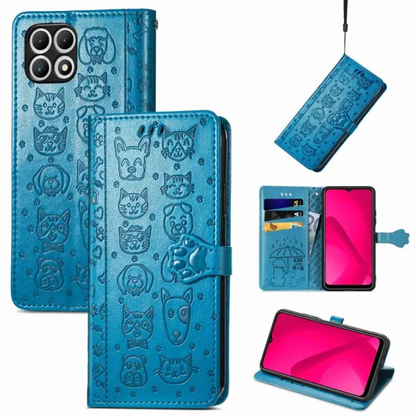 ART ANIMALS Peňaženkový obal pre T Phone 2 modrý