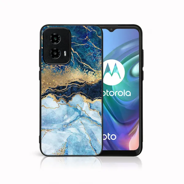 MY ART Ochranný kryt pre Motorola Moto G34 5G BLUE MARBLE (141)