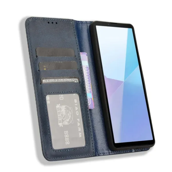 BUSINESS Peňaženkové puzdro pre Sony Xperia 10 VI modré