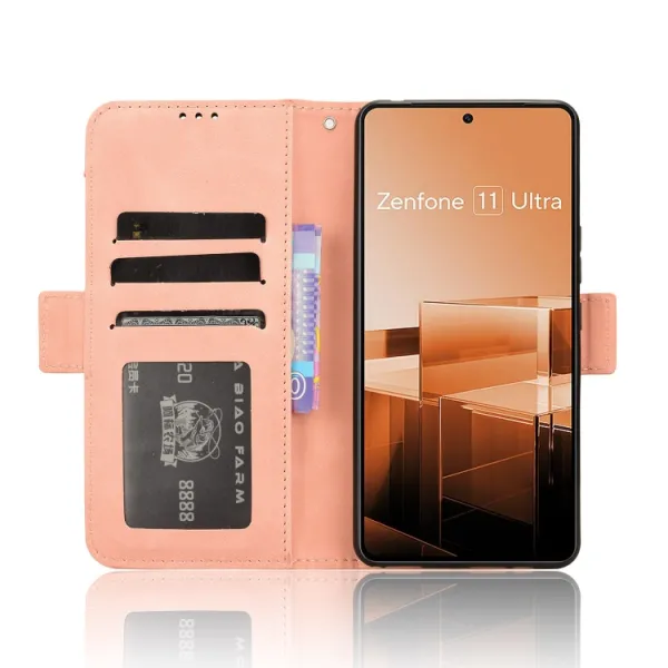 SLOT Peňaženkový obal pre Asus Zenfone 11 Ultra ružový