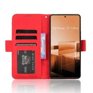 SLOT Peňaženkový obal pre Asus Zenfone 11 Ultra červený