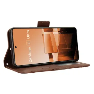SLOT Peňaženkový obal pre Asus Zenfone 11 Ultra hnedý