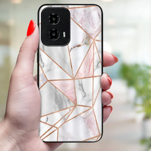 MY ART Ochranný kryt pre Motorola Moto G34 5G PINK MARBLE (143)