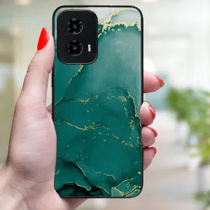 MY ART Ochranný kryt pre Motorola Moto G34 5G GREEN MARBLE (145)