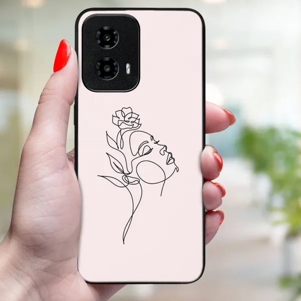 MY ART Ochranný kryt pre Motorola Moto G34 5G ROSE GIRL (198)