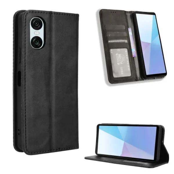 BUSINESS Peňaženkové puzdro pre Sony Xperia 10 VI čierne