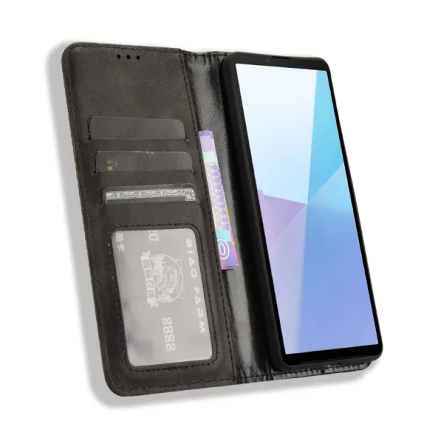 BUSINESS Peňaženkové puzdro pre Sony Xperia 10 VI čierne