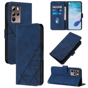 TRIANGLE Peňaženkové puzdro s remienkom HTC U24 Pro modré