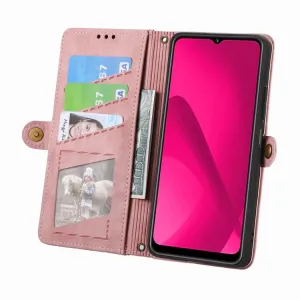 GEOM Peňaženkové puzdro pre T Phone 2 ružové