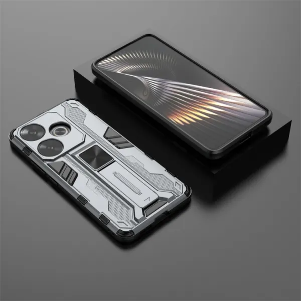 SUPERSONIC Odolný obal pre Xiaomi Poco F6 šedý