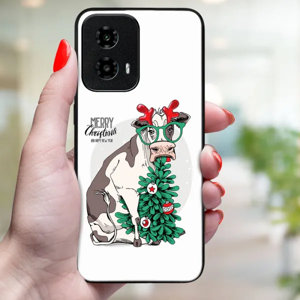 MY ART Kryt s vianočným dizajnom Motorola Moto G34 5G MERRY CHRISTMAS (074)