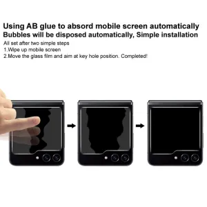 IMAK ANTI-SPY Sklo s filtrom pre vonkajší displej Samsung Galaxy Flip7 FE 5G / Flip6 5G