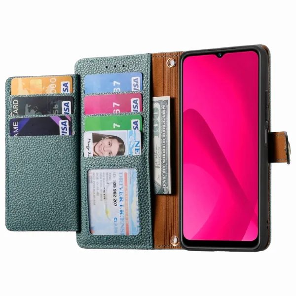 HEART Peňaženkové puzdro pre T Phone 2 zelené