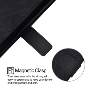 TRIANGLE Peňaženkové puzdro s remienkom HTC U24 Pro čierne