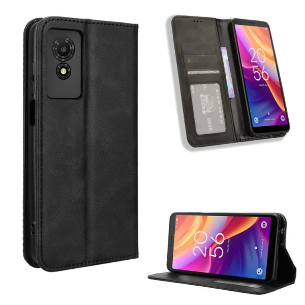 BUSINESS Peňaženkový kryt pre TCL 501 čierny
