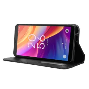 BUSINESS Peňaženkový kryt pre TCL 501 čierny
