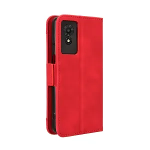 SLOT Peňaženkový obal pre TCL 501 červený