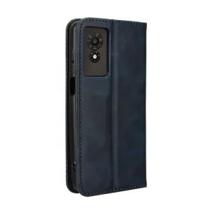 BUSINESS Peňaženkový kryt pre TCL 501 modrý