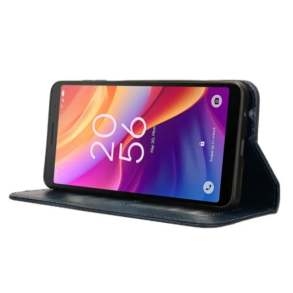 BUSINESS Peňaženkový kryt pre TCL 501 modrý
