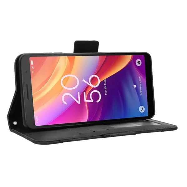 SLOT Peňaženkový obal pre TCL 501 čierny