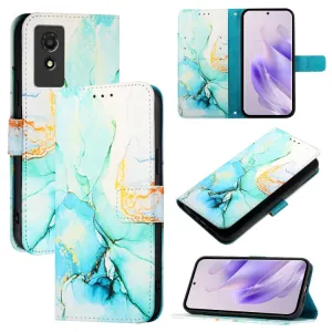 ART MARBLE Peňaženkový kryt pre TCL 501 GREEN
