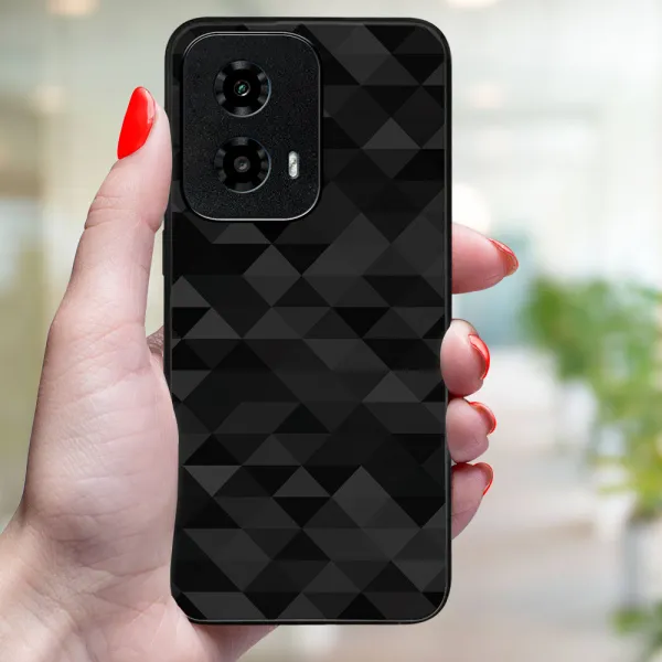 MY ART Ochranný kryt pre Motorola Moto G04 / G24 / G24 Power BLACK TRIANGLES (232)