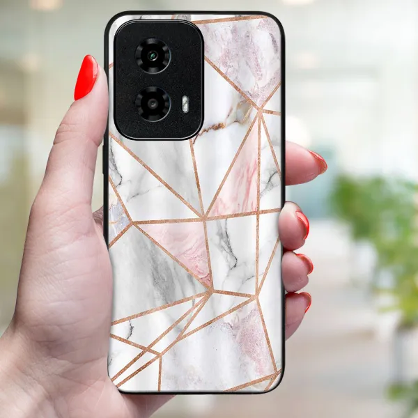 MY ART Ochranný kryt pre Motorola Moto G04 / G24 / G24 Power PINK MARBLE (143)