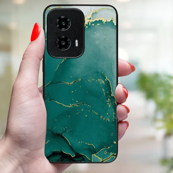 MY ART Ochranný kryt pre Motorola Moto G04 / G24 / G24 Power GREEN MARBLE (145)