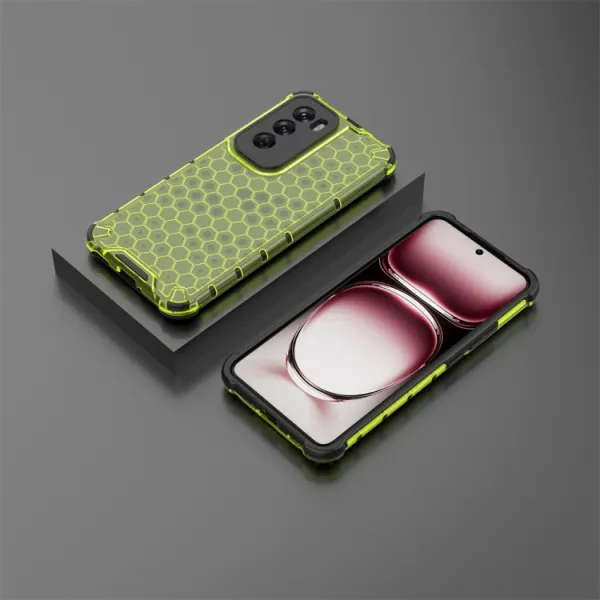 HONEYCOMB Ochranný kryt Oppo Reno12 Pro 5G zelený