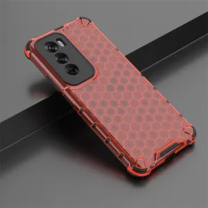 HONEYCOMB Ochranný kryt Oppo Reno12 5G červený