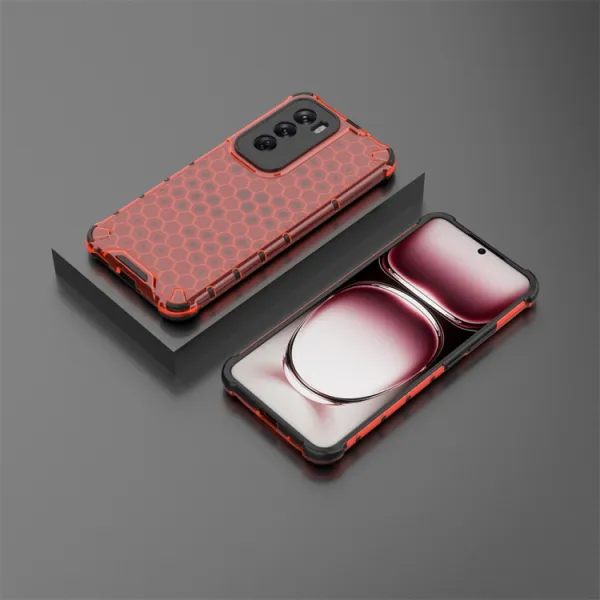 HONEYCOMB Ochranný kryt Oppo Reno12 5G červený