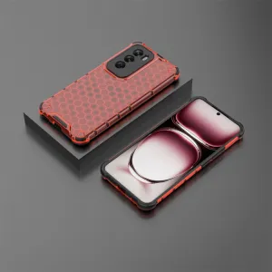 HONEYCOMB Ochranný kryt Oppo Reno12 5G červený