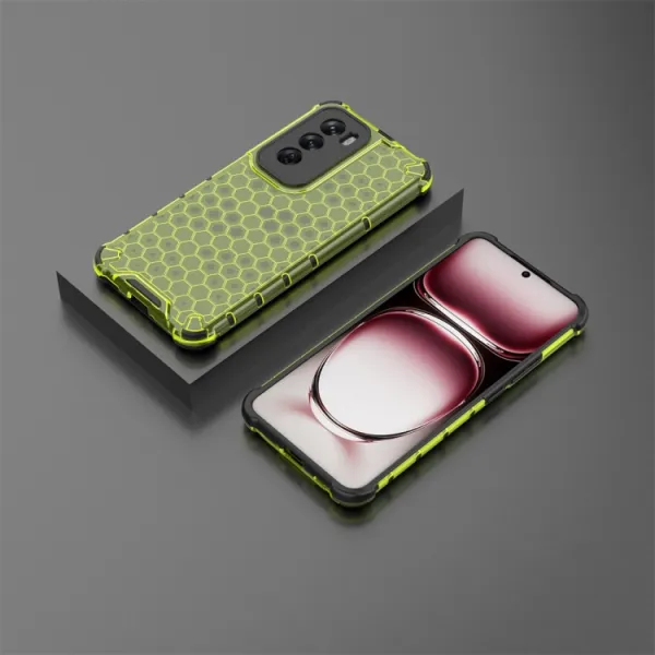HONEYCOMB Ochranný kryt Oppo Reno12 5G zelený