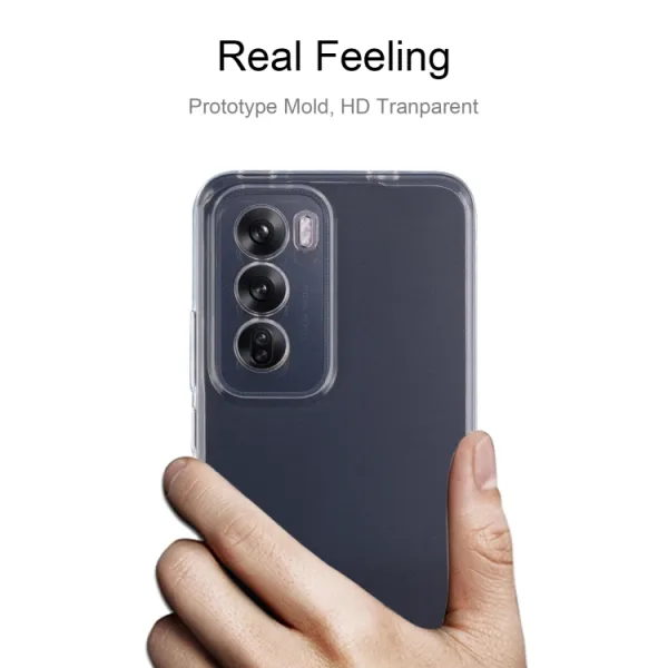 TPU Ochranný kryt pre Oppo Reno12 Pro 5G priehľadný